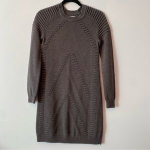 Eliza J Charcoal Grey Long Sleeve Sweater Dress Small